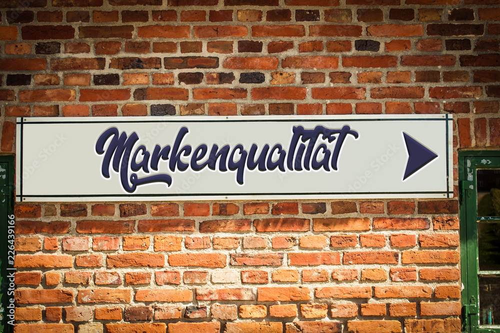 Obraz premium Schild 318 - Markenqualität