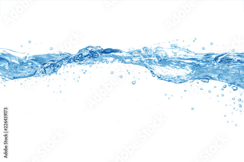 Water water splash isolated on white background