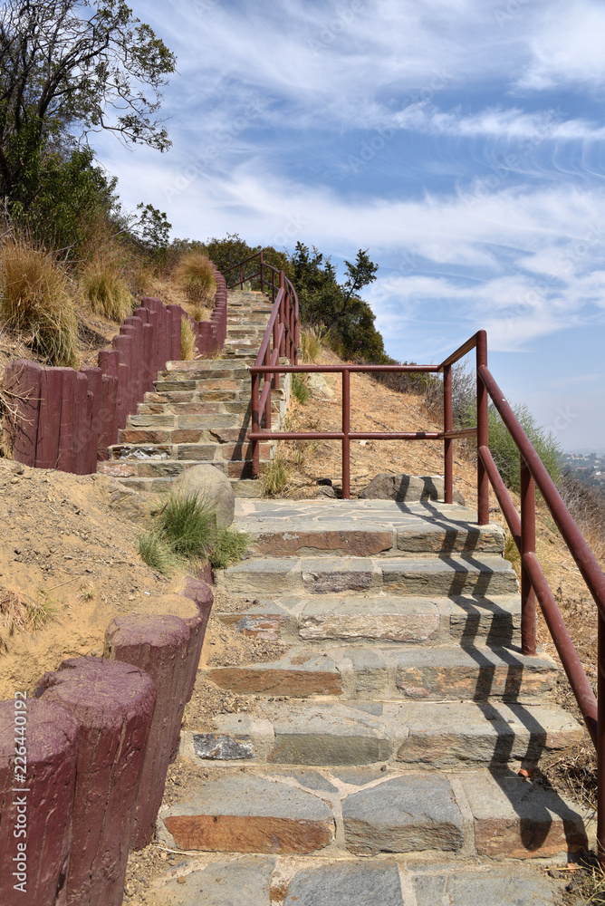 Stairs to scenic overlook