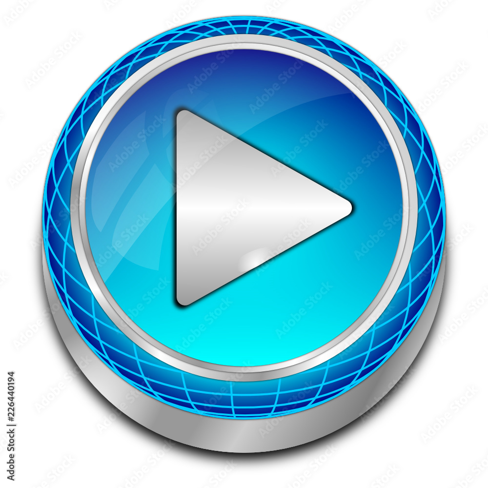 Play Button - 3D illustration Play Button - 3D illustration