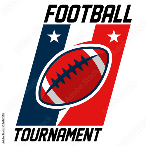 Modern professional logo for a american football tournament