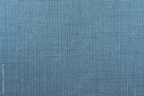 Close up of blue fabric texture.