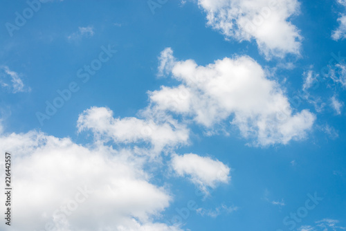 Beautiful blue sky with cloud and copy space © Worawut