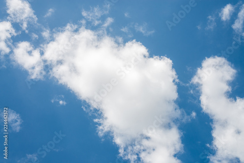 Beautiful blue sky with cloud and copy space