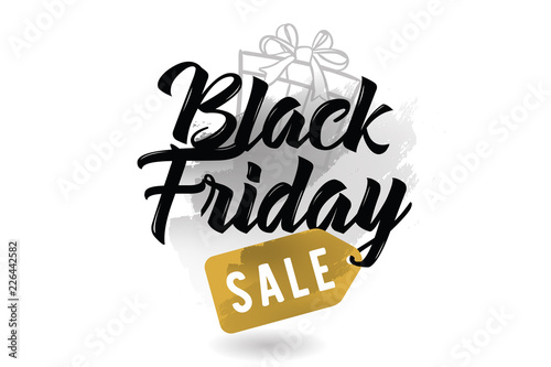 Black friday sale. Vector typography.