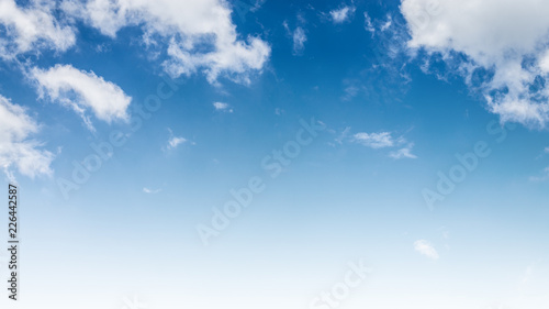 Fototapeta Naklejka Na Ścianę i Meble -  Beautiful blue sky with cloud and copy space