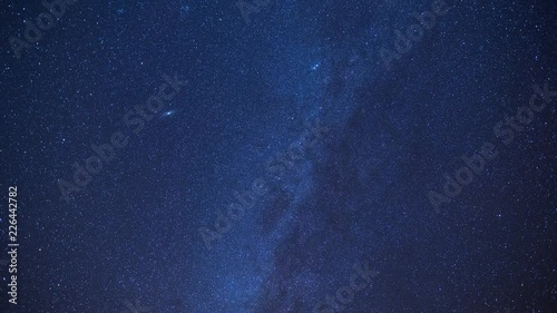 Night Time lapse of the Milky Way stars over the Grand Canyon photo