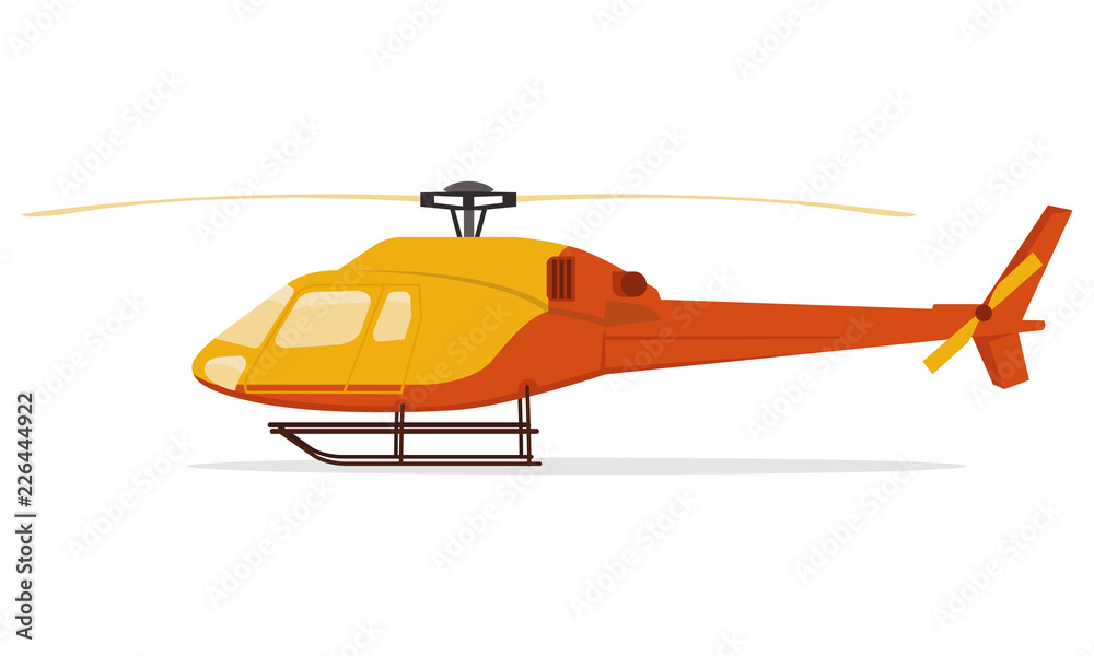Cartoon of modern helicopter