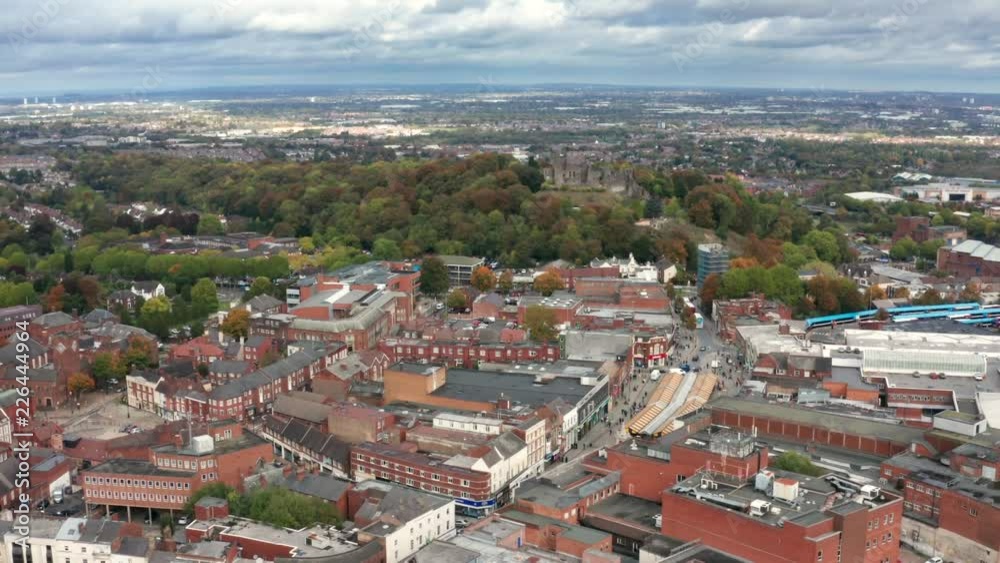 Aerial view of Dudley, West Midlands, UK. Aerial view of Dudley, West Midlands, UK.