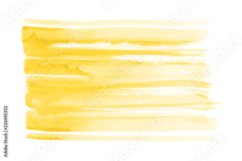 Yellow stripe watercolor background - paper texture