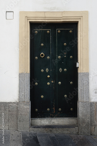Wallpaper Mural Green ancient door. Cordoba. Spain Torontodigital.ca