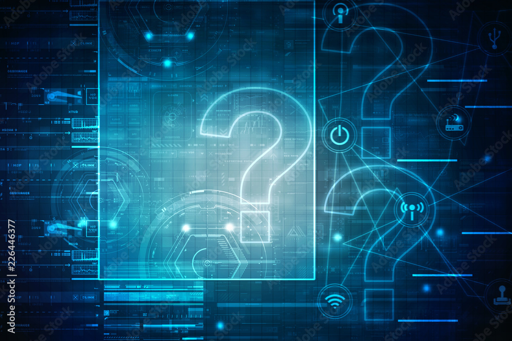 2d illustration question mark
2d illustration question mark