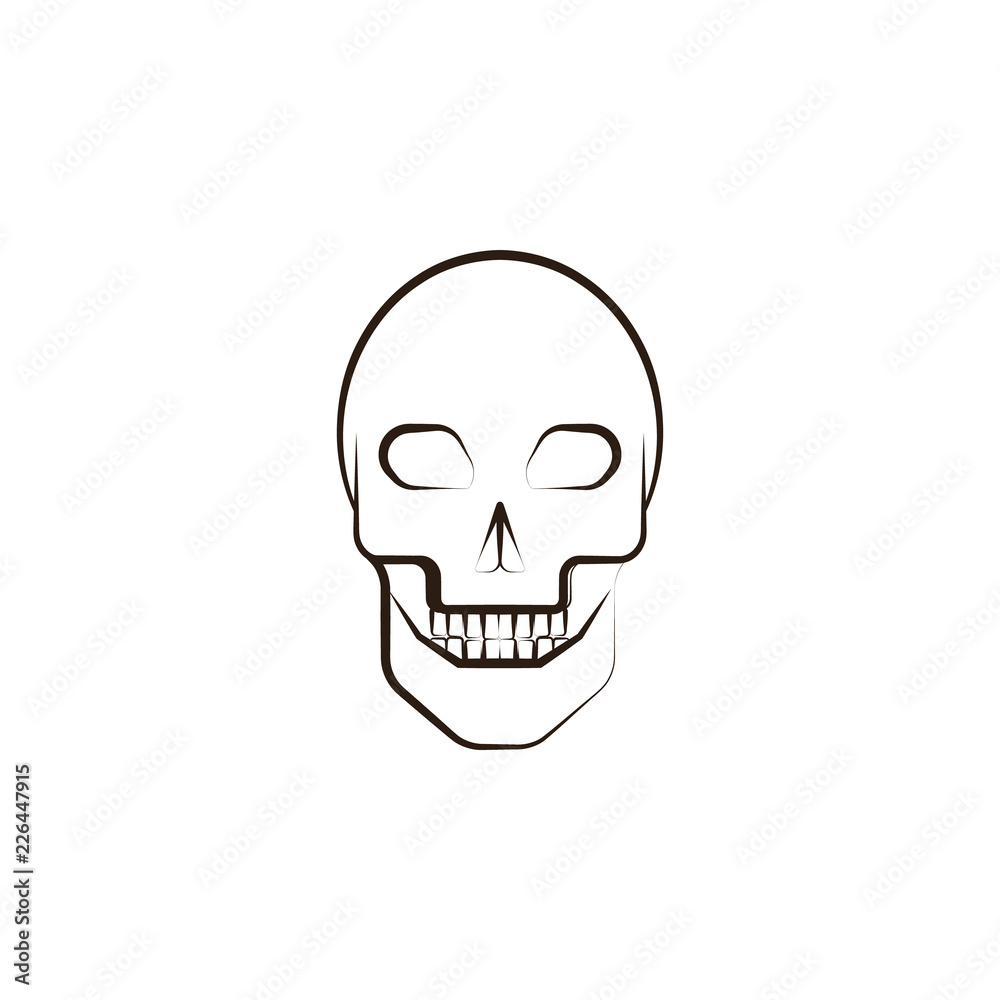 human skull icon. Element of desert icon for mobile concept and web apps. Hand draw human skull icon can be used for web and mobile human skull icon. Element of desert icon for mobile concept and web apps. Hand draw human skull icon can be used for web and mobile