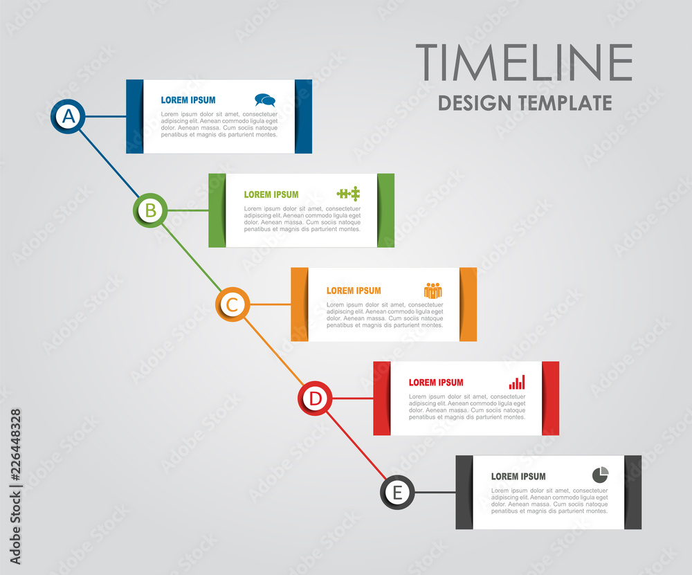 Fototapeta premium Infographic design template with place for your data. Vector illustration.
