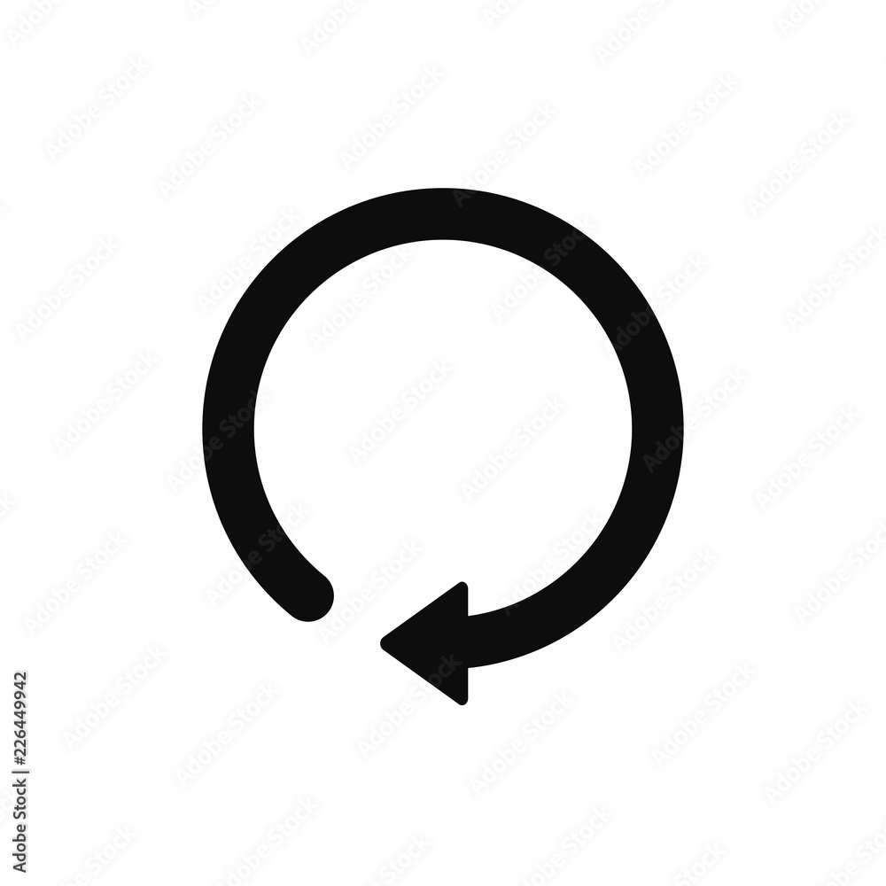 rotation arrow icon vector EPS 10, abstract sign circular motion process flat design, illustration modern isolated badge for infographic, website or app. rotation arrow icon vector EPS 10, abstract sign circular motion process flat design, illustration modern isolated badge for infographic, website or app.