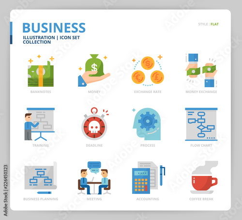 Business  icon set