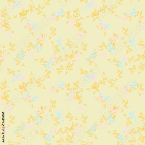 UFO military camouflage seamless pattern in light blue  yellow and pink colors