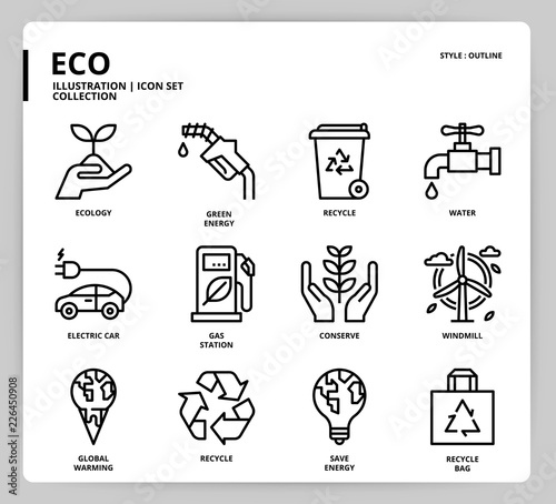 Ecology icon set