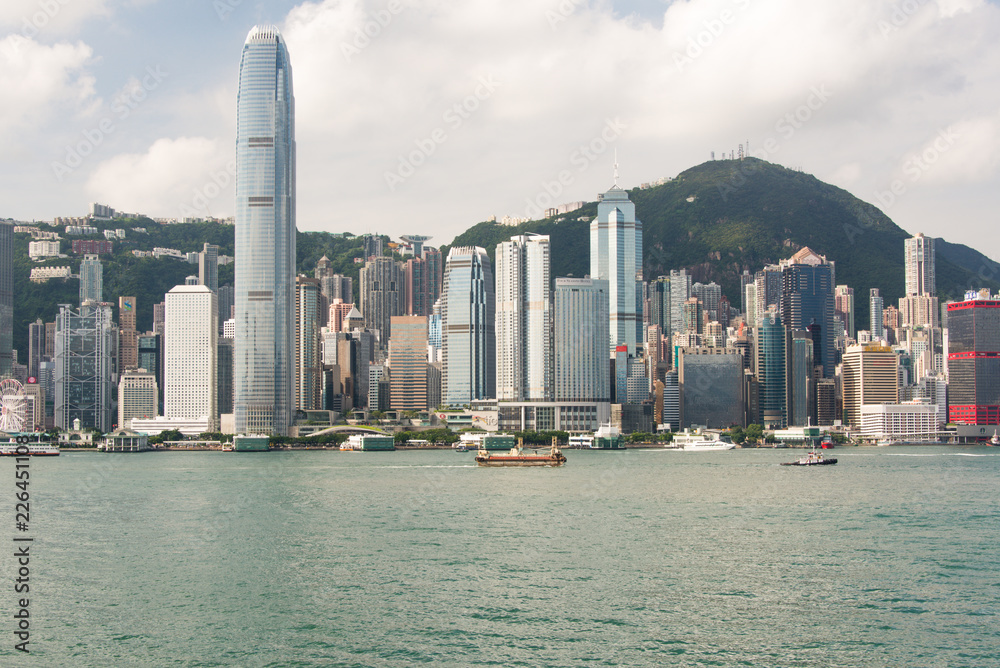 Hong Kong, a general view of the island