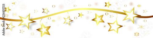 Gold Stern Sterne Star Band Banner Hintergrund Welle Wellen