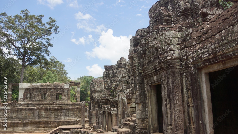 There are over 200 faces of Bayon , a temple in Angkor Thom and each of them is unique in its own way as they stare at you from every corner
