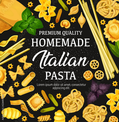 Homemade pasta cooking and Italian cuisine