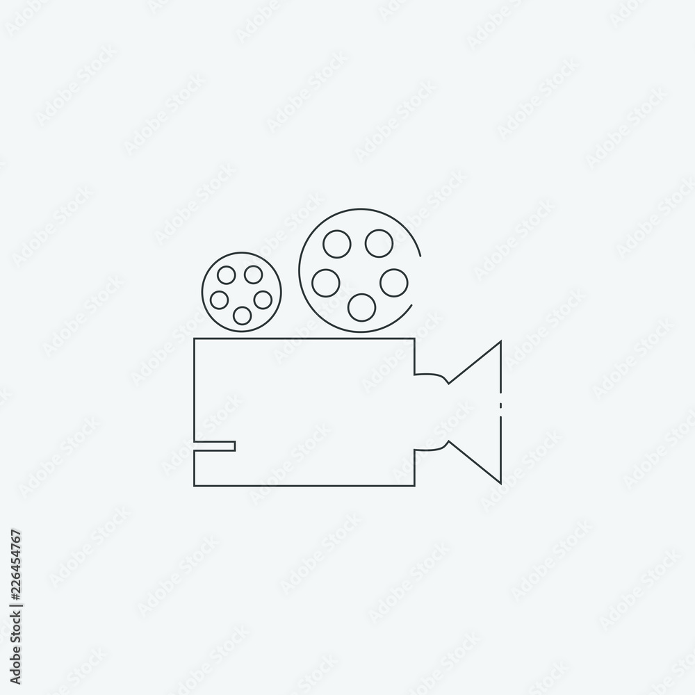 video camera icon, vector illustration. flat icon video camera icon, vector illustration. flat icon