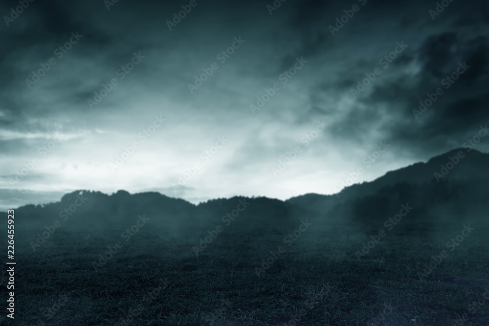 Obraz premium Horror hill background