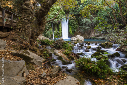 The Banias nature reserve at the foot of Mount Hermon, north of the Golan Heights, Israel. photo