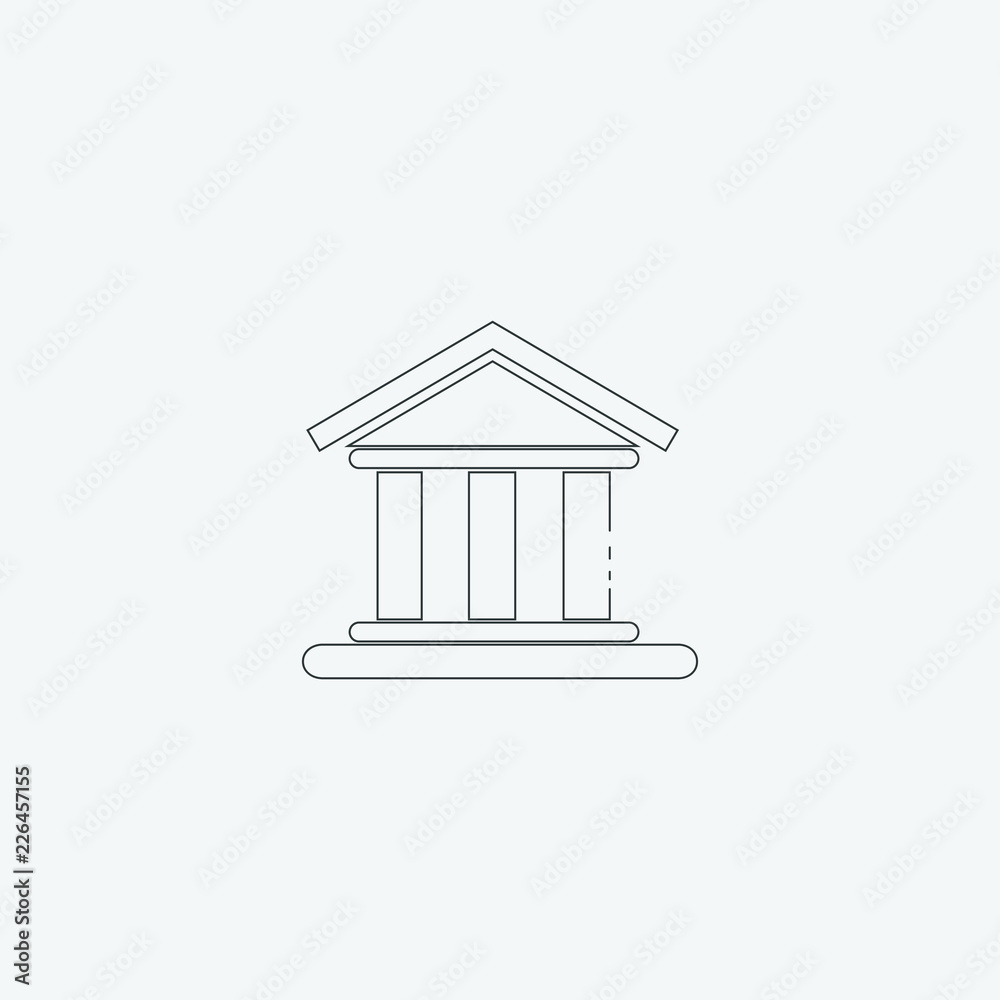 bank icon, vector illustration bank icon, vector illustration