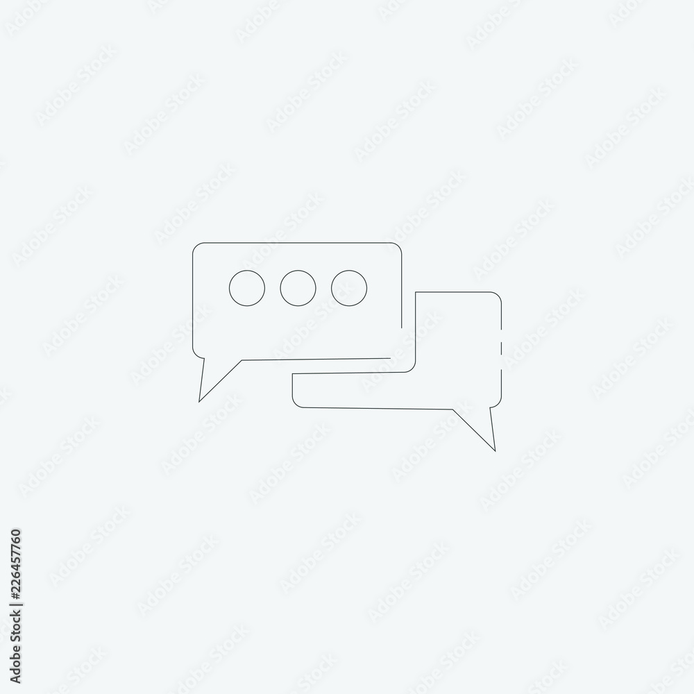 Fototapeta premium speech bubble icon, vector illustration