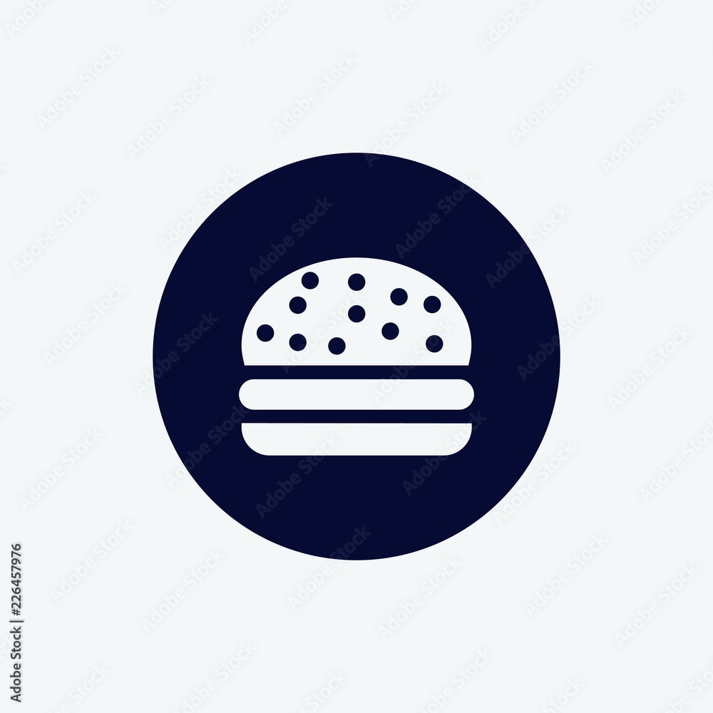 burger icon, vector illustration burger icon, vector illustration