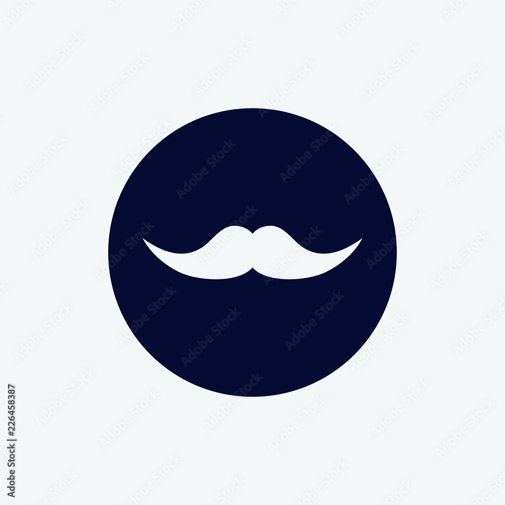 mustache icon, vector illustration mustache icon, vector illustration