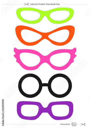 masquerade glasses, collection Printable Photo Booth Prop