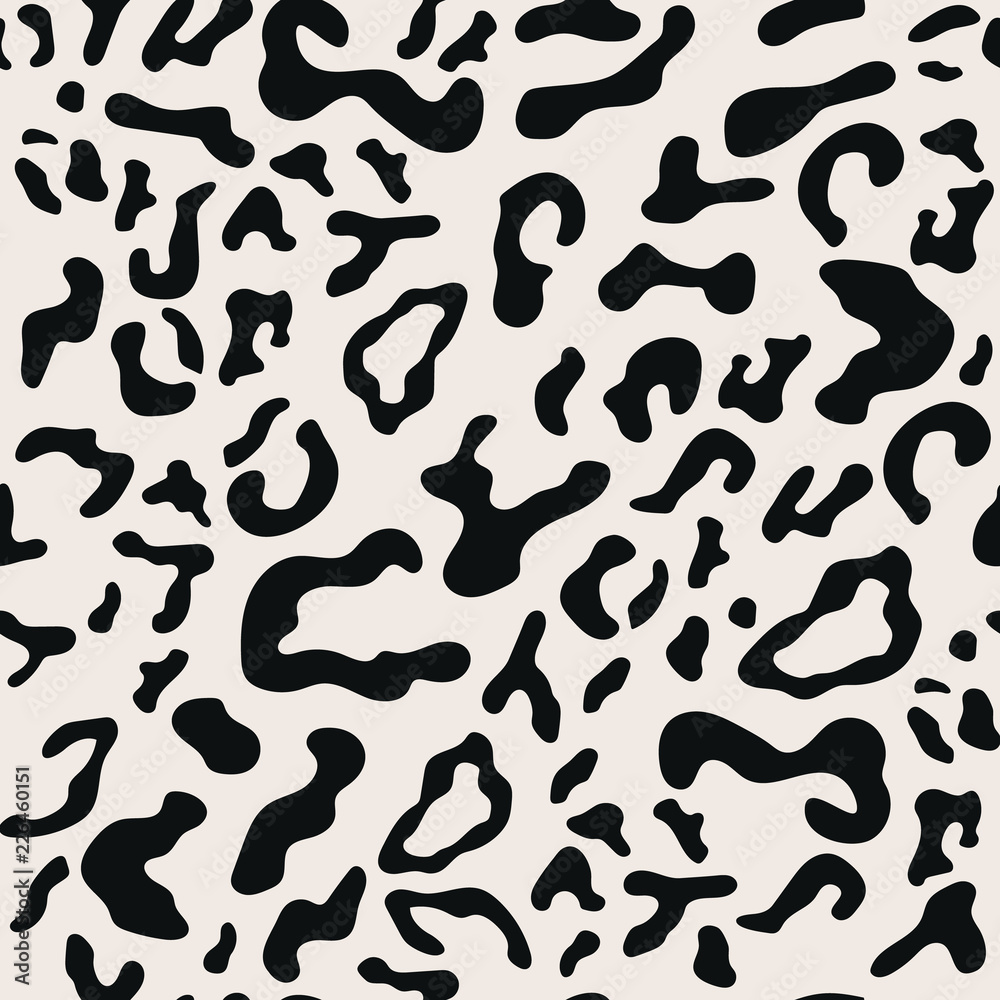 leopard seamless pattern, vector