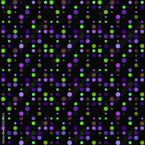 Seamless abstract pattern background with a variety of colored circles.