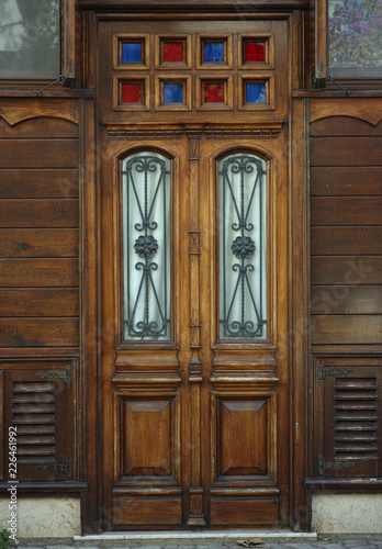 old wooden door