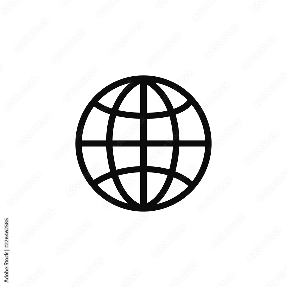 Globe related outline icons. Web apps. Thin line vector icons for website design and development, app development. Vector illustration. Globe related outline icons. Web apps. Thin line vector icons for website design and development, app development. Vector illustration.