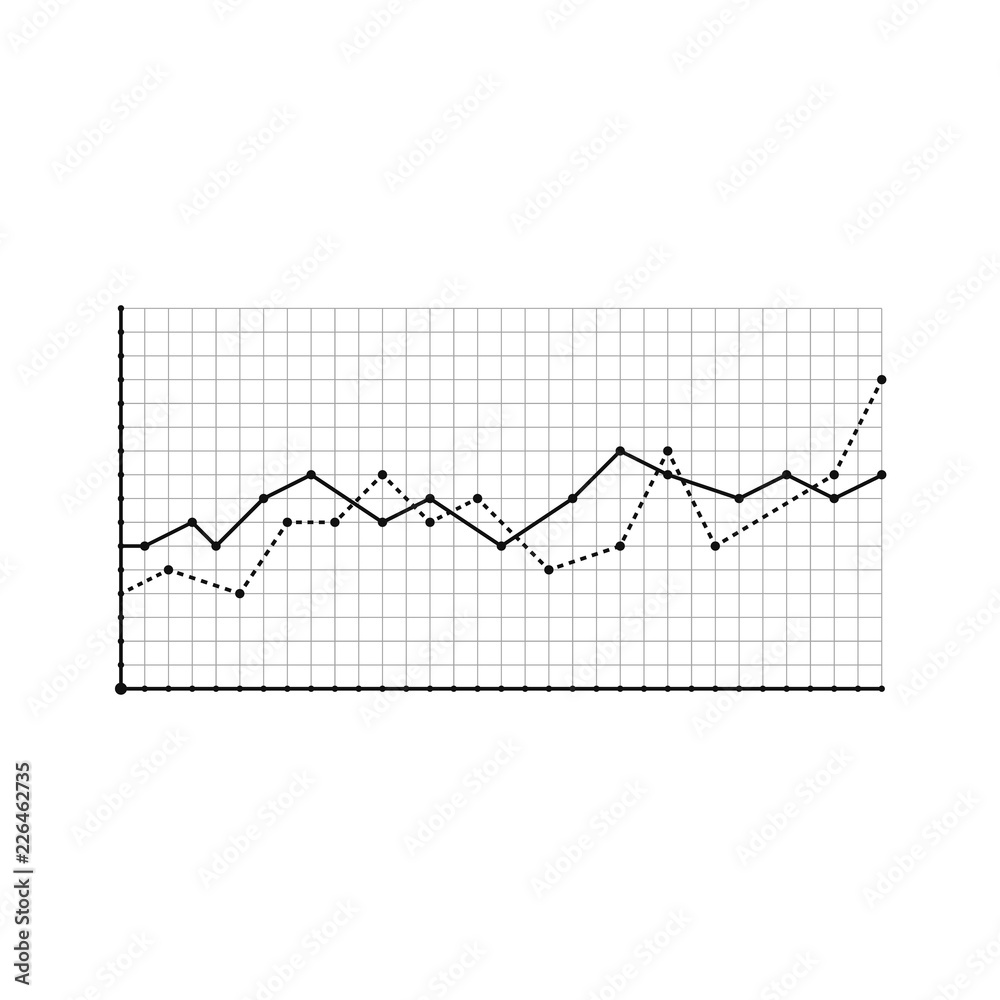 vetor-de-bar-graph-and-line-graph-templates-business-infographics