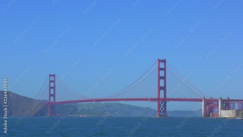 The Golden Gate Bridge as seen from China Beach, San Francisco, California, USA The Golden Gate Bridge as seen from China Beach, San Francisco, California, USA