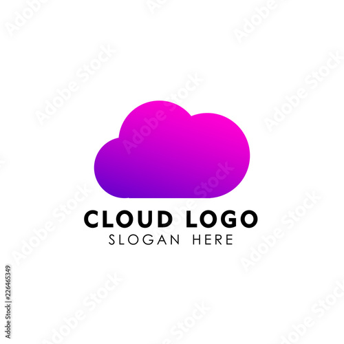 Cloud logo design template vector icon