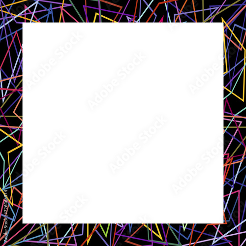 Abstract frame of geometric shapes