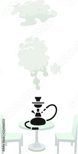 hookah smoke vector