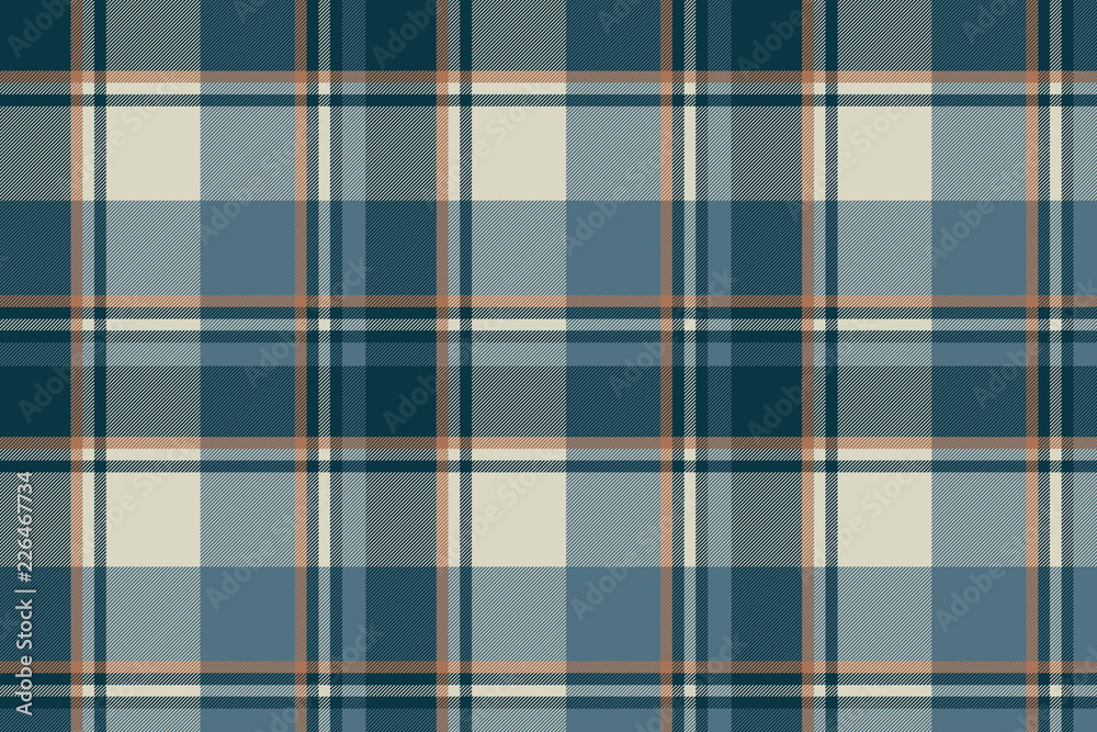 Gray blue check plaid seamless pattern
