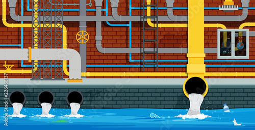 The drainage and sewer system is under the city.