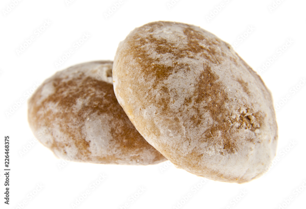 gingerbread isolated on white background. As an element of packaging design.