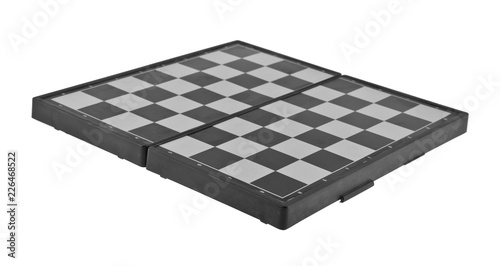 chess board isolated on white background. As an element of packaging design.