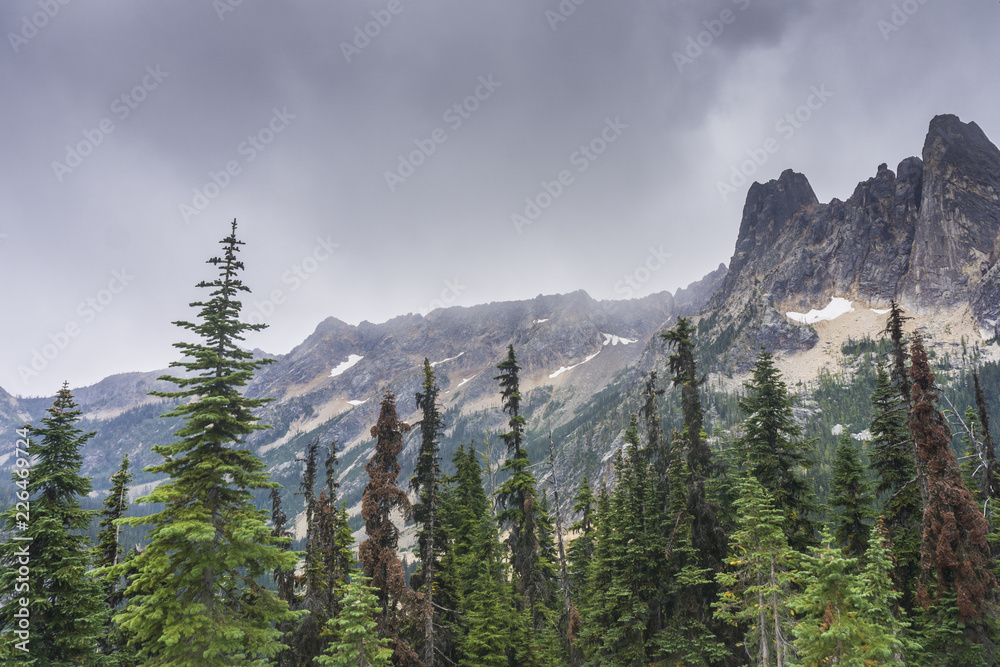 Liberty Bell mountain in the North Cascades, Washington State