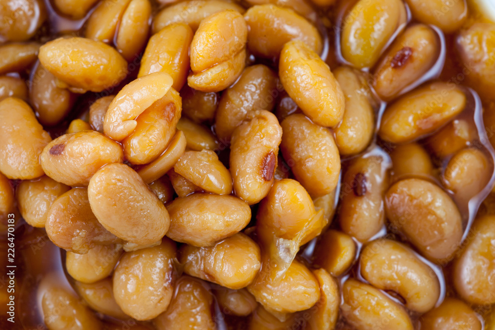 Baked Beans on a white background Baked Beans on a white background