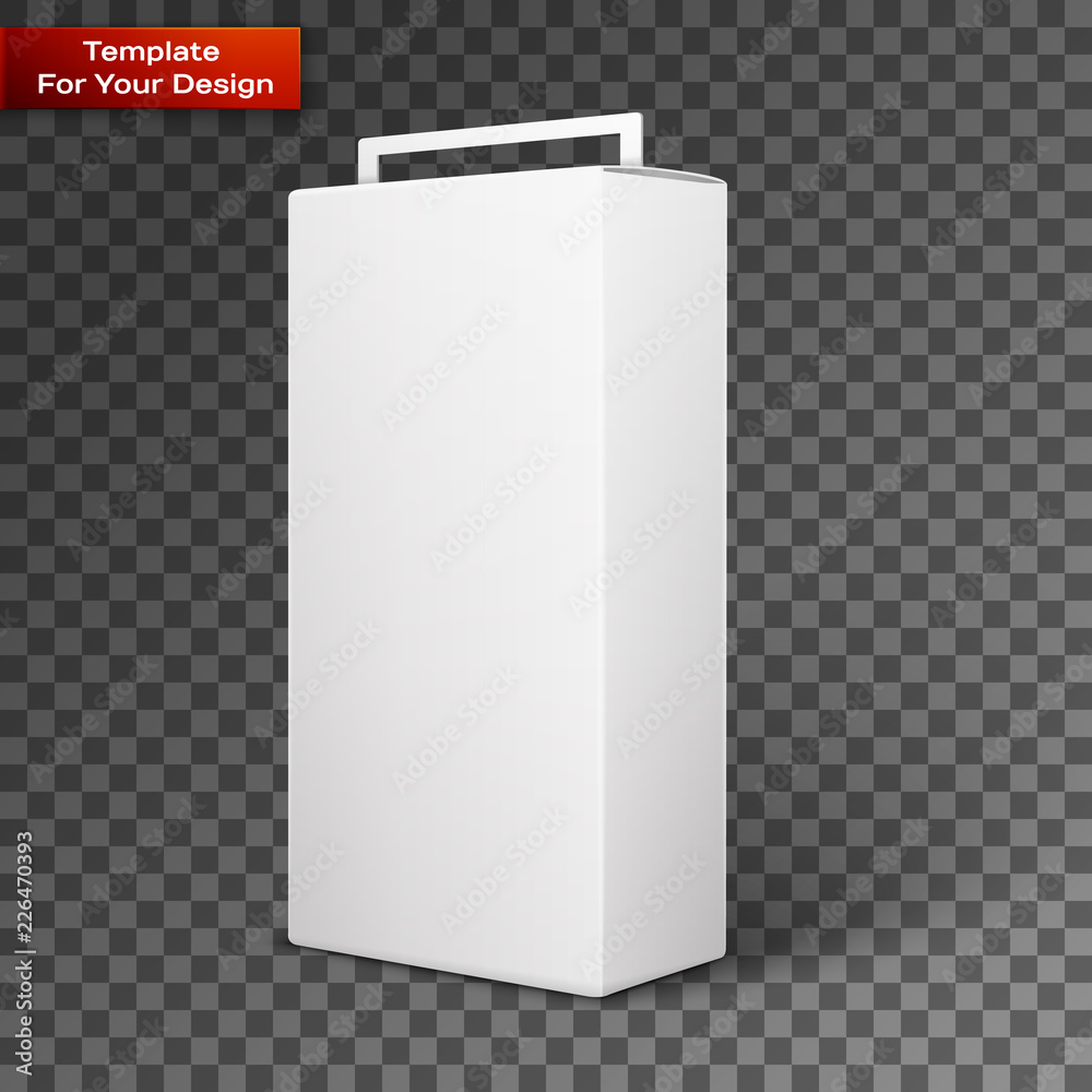 White Product Package Box Illustration White Product Package Box Illustration